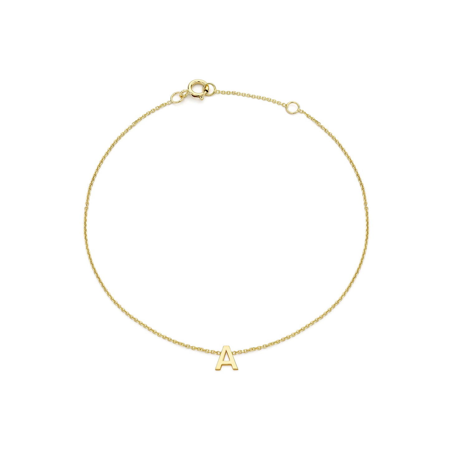 Golden Signature Initial Bracelet