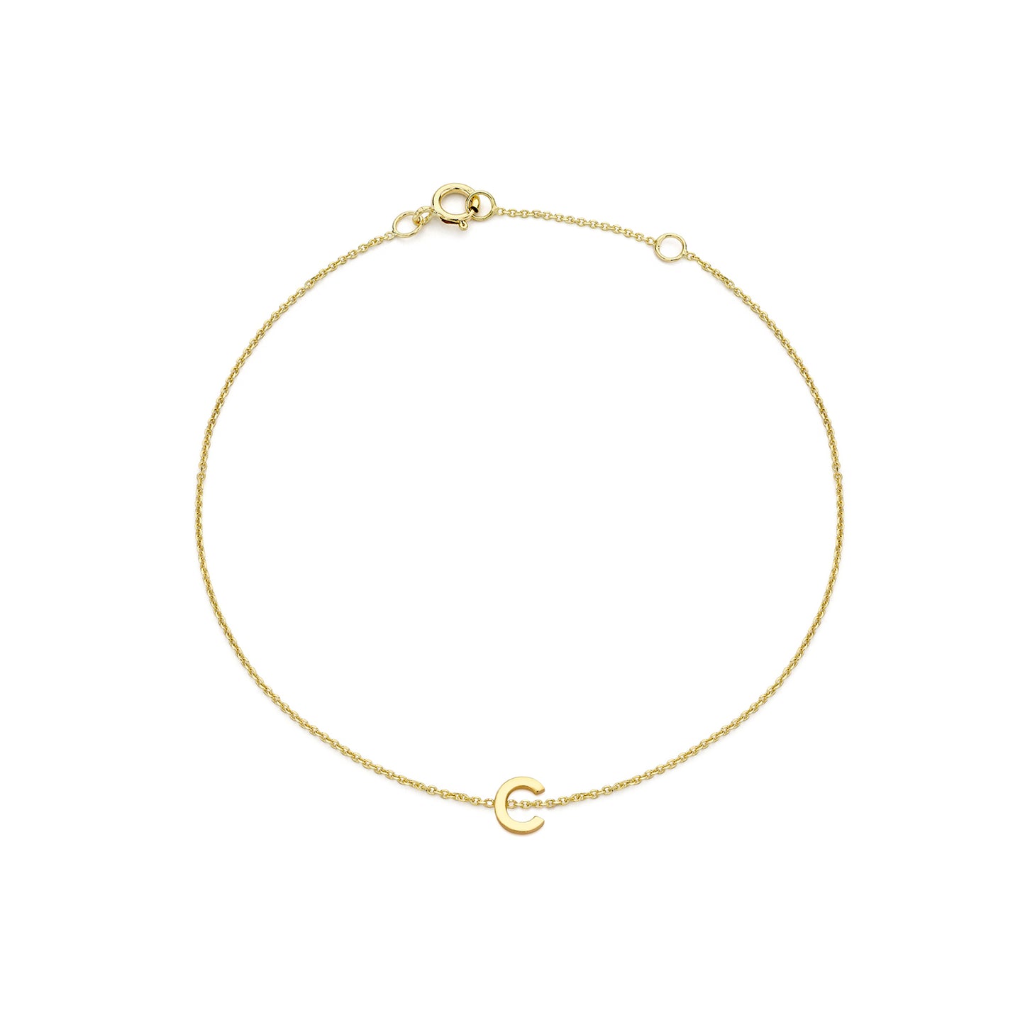 Golden Signature Initial Bracelet