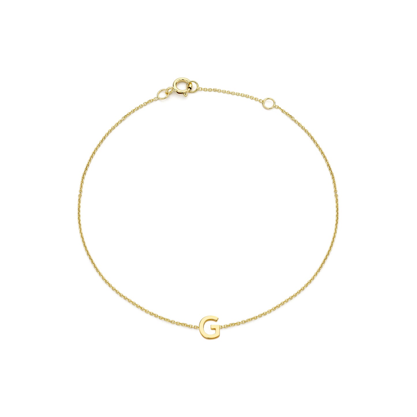 Golden Signature Initial Bracelet