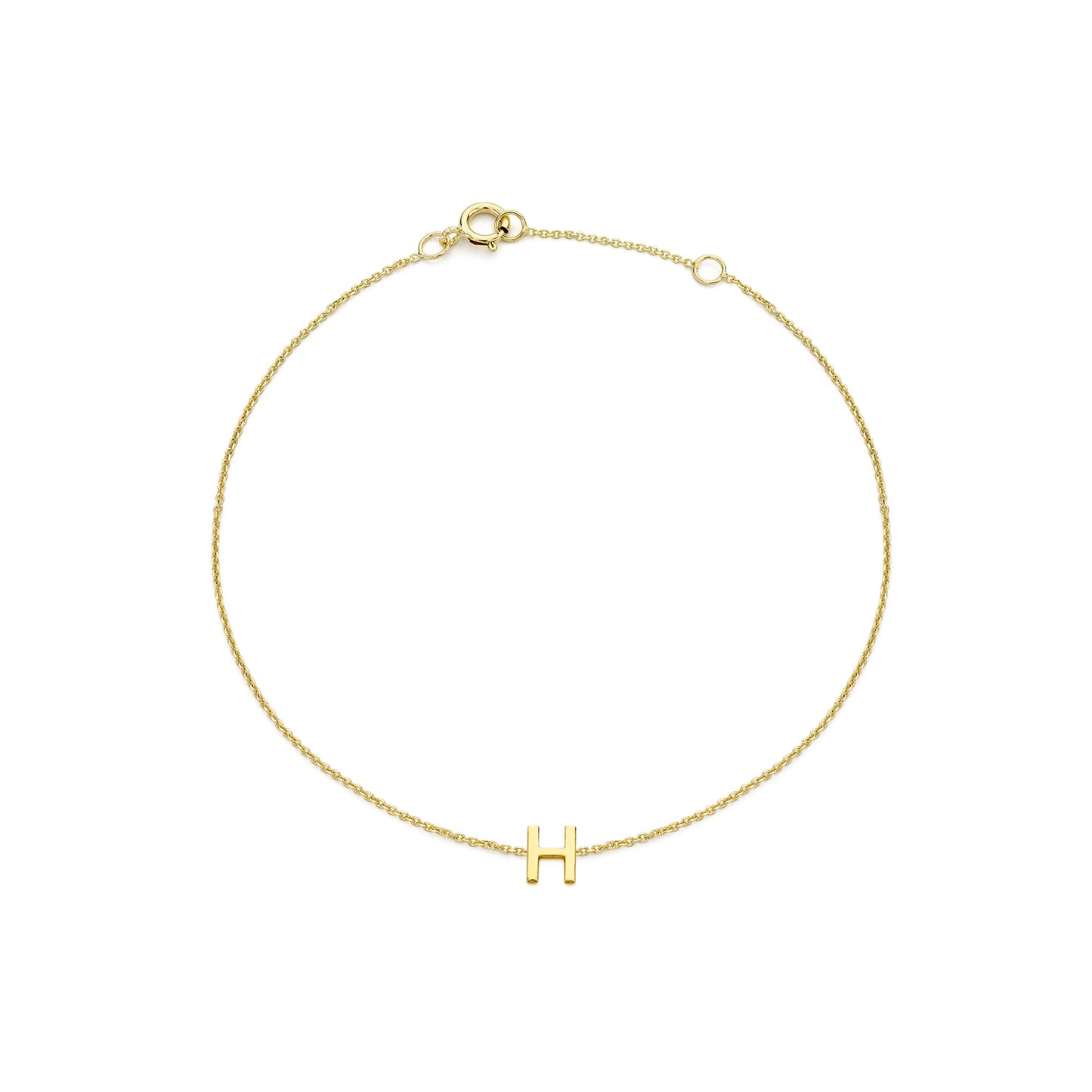 Golden Signature Initial Bracelet