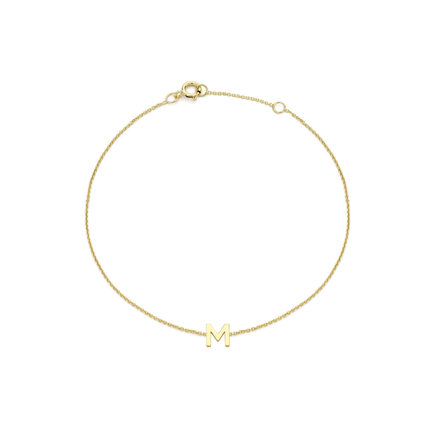 Golden Signature Initial Bracelet