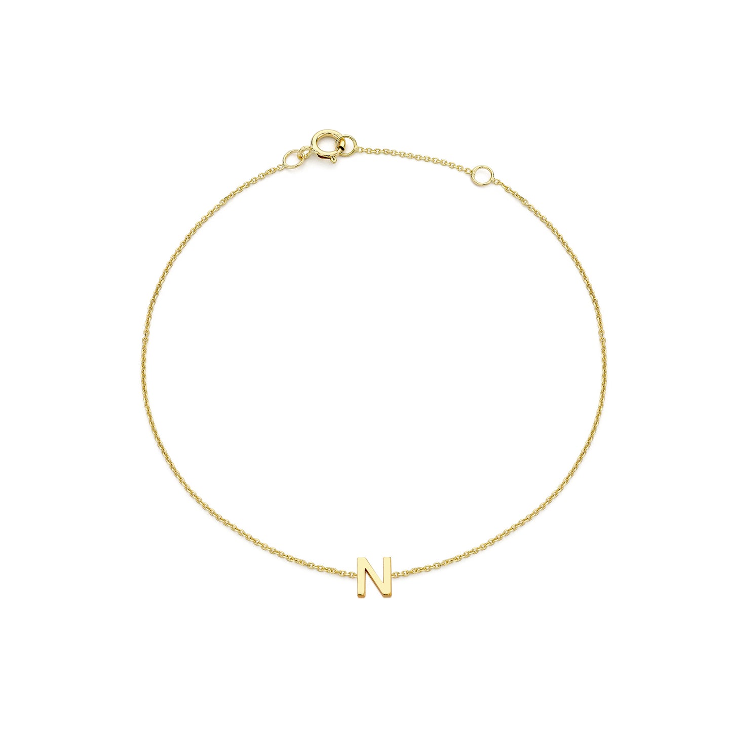 Golden Signature Initial Bracelet