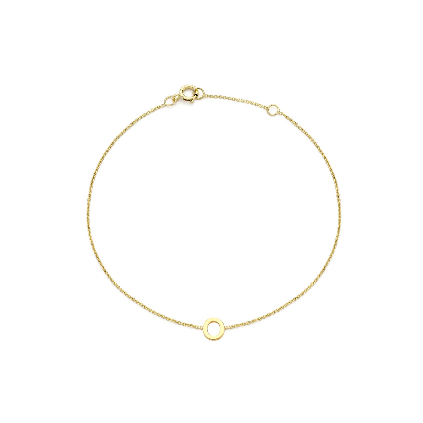 Golden Signature Initial Bracelet