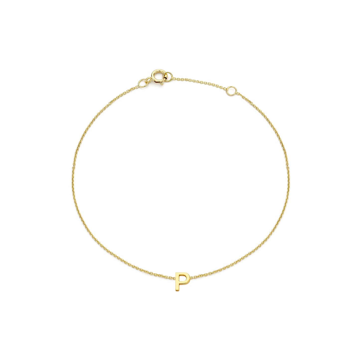 Golden Signature Initial Bracelet