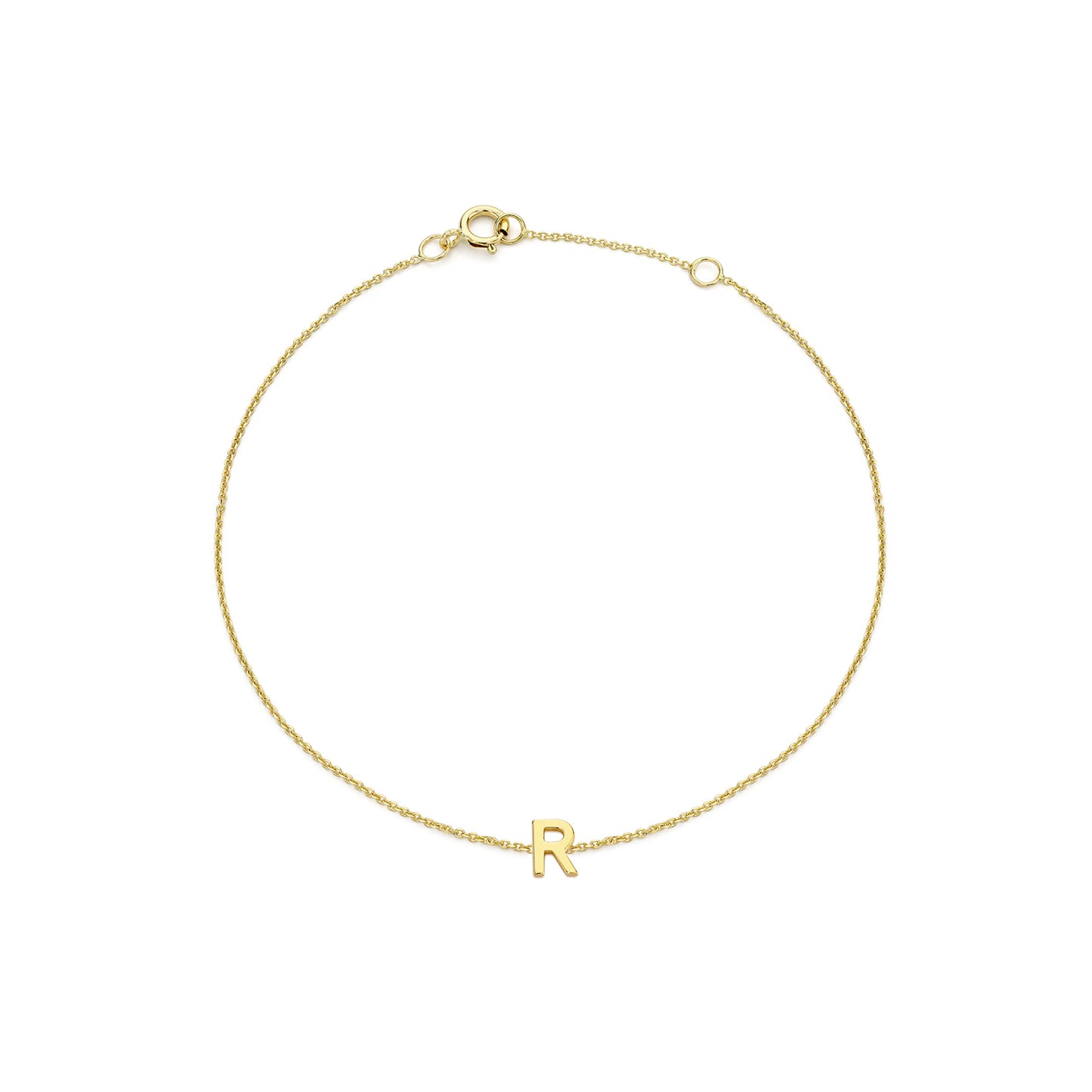 Golden Signature Initial Bracelet