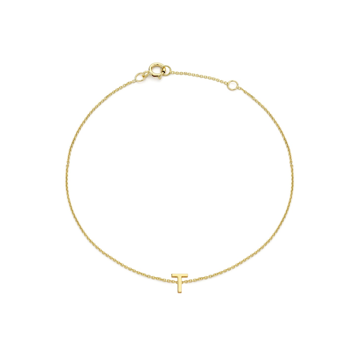 Golden Signature Initial Bracelet