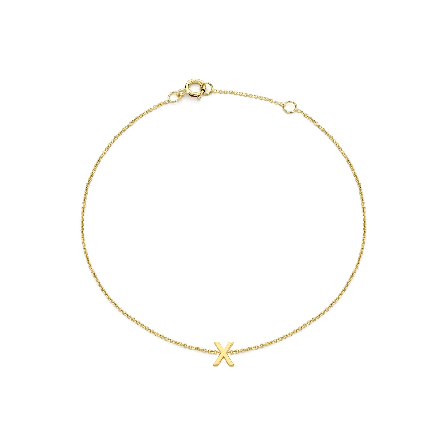 Golden Signature Initial Bracelet