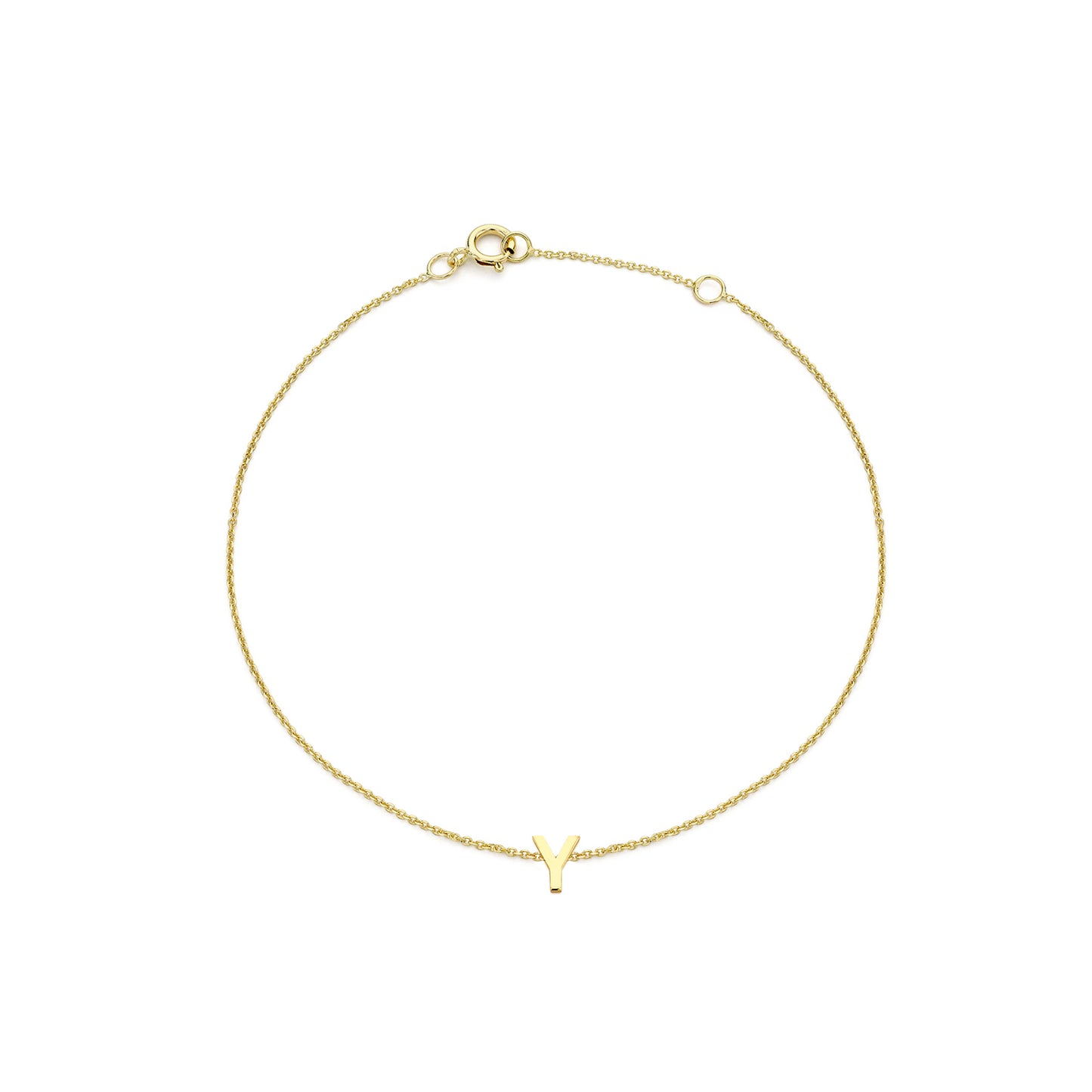 Golden Signature Initial Bracelet