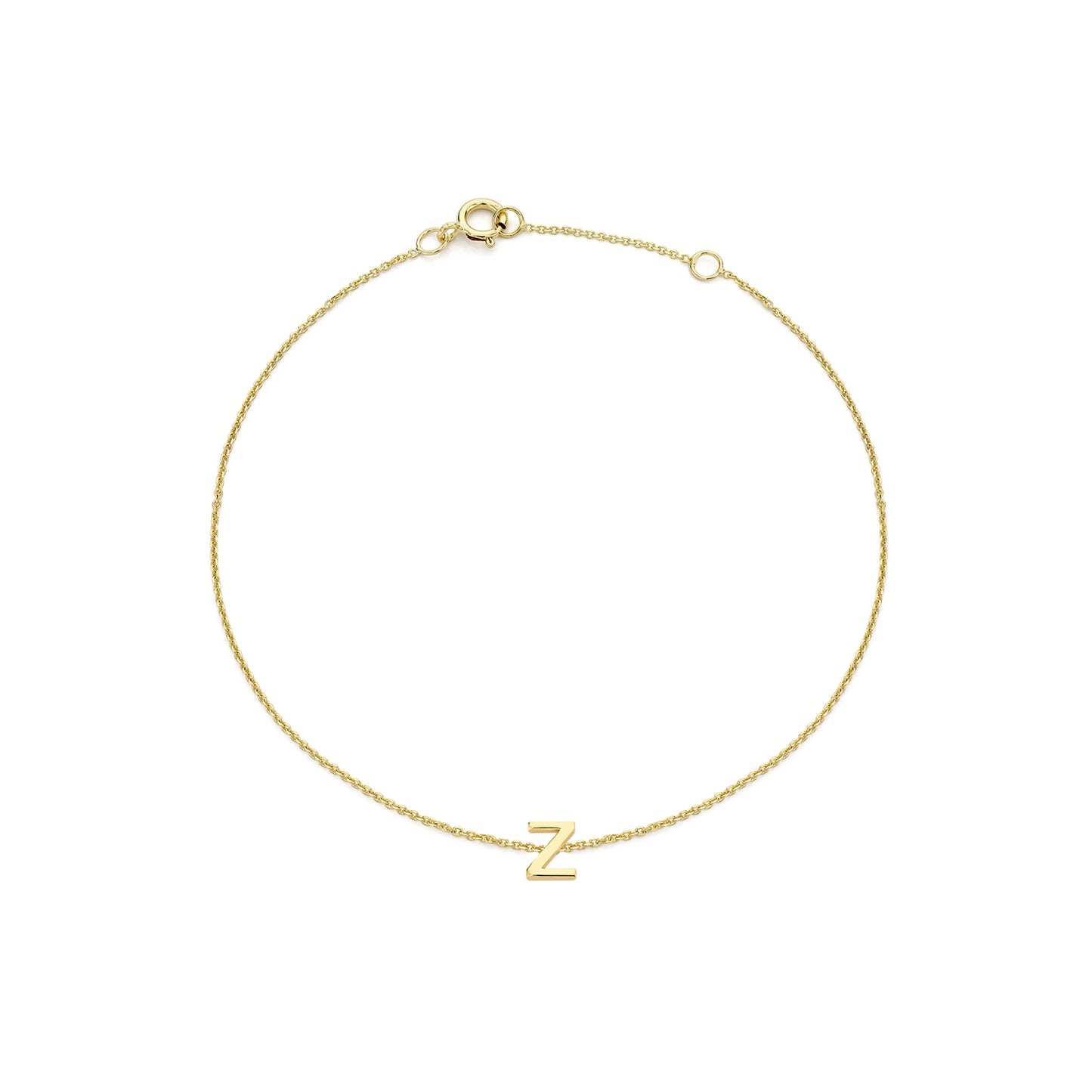 Golden Signature Initial Bracelet